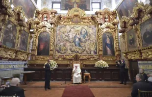 Der Papst und die Jesuiten in Peru / CNA / Vatican Media