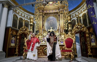 Papst Leo XIV. besucht die Kathedrale der Armenischen Apostolischen Kirche in Istanbul / Vatican Media