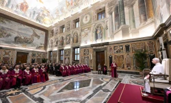 Papst Leo XIV. mit den Würdenträgern der Römischen Rota / Vatican Media
