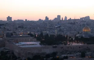 Sonnenuntergang über Jerusalem, gesehen vom Ölberg / CNA/Lauren Cater