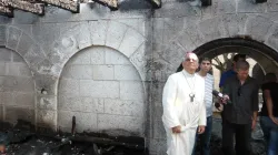 Das Kloster Tabgha am See Genezareth nach dem Brandanschlag im Jahr 2015 durch einen verurteilten jüdischen Extremisten.  / ACN / Lateinisches Patriarchat von Jerusalem