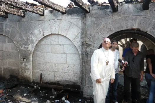 Das Kloster Tabgha am See Genezareth nach dem Brandanschlag im Jahr 2015 durch einen verurteilten jüdischen Extremisten.  / ACN / Lateinisches Patriarchat von Jerusalem