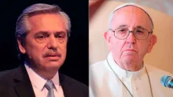 Präsident Alberto Fernández und Papst Franziskus / Cámara Electoral Nacional // Vatican Media