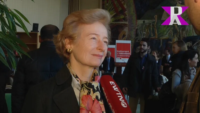 Die Botschafterin des Souveränen Malteserordens, Marie-Thérèse Pictet-Althann, betonte die Rolle des interreligiösen Dialogs auf humanitärem Gebiet.