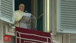 Papst Franziskus beim Angelusgebet am 09. Januar 2022 / Vatican Media 