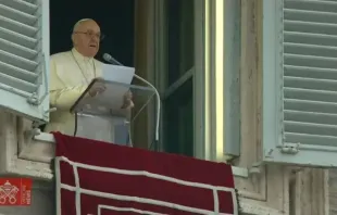 Papst Franziskus beim Angelusgebet am 09. Januar 2022 / Vatican Media 