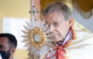 Kardinal George Pell am 13. Mai bei der Eucharistischen Prozession im Angelicum in Rom. / Daniel Ibanez / CNA Deutsch 