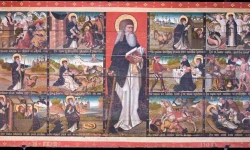 Tafel mit Szenen aus der Legende des heiligen Antonius (1503) im Lübecker Dom / Gemeinfrei