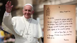 Das Begleitschreiben des Papstes, mit dem Amoris Laetitia an die Bischöfe gesendet wurde. / Bild und Grafik: CNA/Alexey Gotovskiy