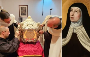 Öffnung des silbernen Sarkophags der heiligen Teresa von Jesus. / Karmeliter / ACI Prensa