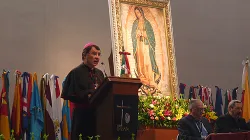 Erzbischof Christophe Pierre spricht am Schrein der Jungfrau von Guadalupe in Mexiko am 16. November 2013. / CNA/Michelle Bauman