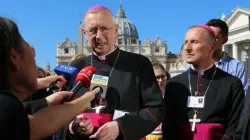 Erzbischof Stanisław Gądecki von Posen im Gespräch mit Journalisten im Vatikan / Polnische Bischofskonferenz