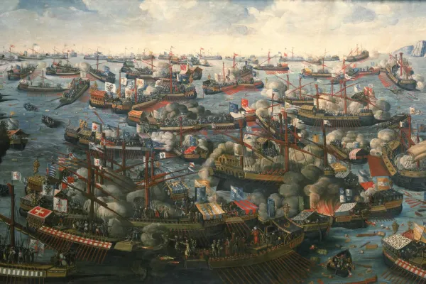 Seeschlacht von Lepanto 1571 / Wikimedia (CC0) 