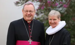 Bischof Georg Bätzing und Kirsten Fehrs / Deutsche Bischofskonferenz / Marko Orlovic