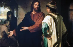 Jesus und der reiche junge Mann von Heinrich Hofmann (1889) / Wikimedia (CC0) 