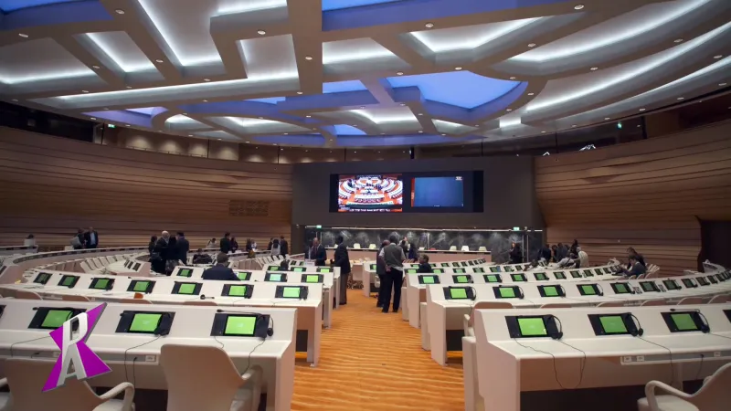 Der Veranstaltungsraum der UN-Konferenz
