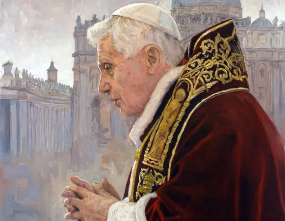 Benedikt XVI, portraitiert Raúl Berzosa