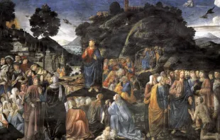 Bergpredigt (Gemälde von Cosimo Rosselli) / gemeinfrei