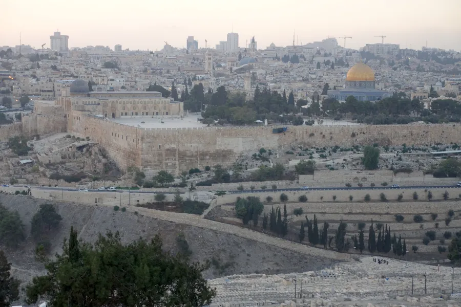 Blick vom Kloster Sr. Paulas auf Jerusalem