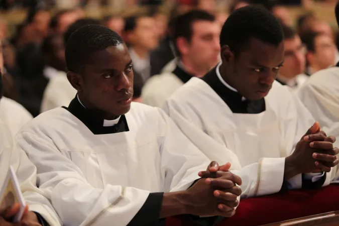 Afrikanische Priester in Rom am 9. November 2015