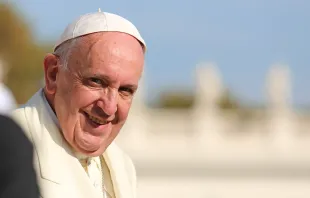 Papst Franziskus bei der Generalaudienz am 11. November 2015 / CNA/Daniel Ibanez