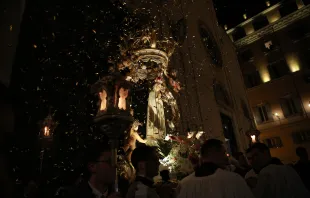 Unsere Liebe Frau von Fatima bei der Prozession zu Ehren der Immaculata in Rom am 8. Dezember 2016. / CNA/Daniel Ibanez