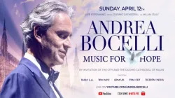 Plakat zum Konzert mit Andrea Bocelli / Veranstalter
