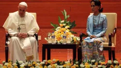 Papst Franziskus und Aung San Suu Kyi am 28. November 2017 / Edward Pentin / CNA / National Catholic Register