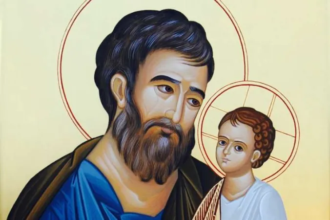 St. Josef und sein Ziehsohn, Jesus Christus.