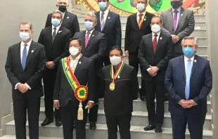 Die Amtseinführung von Luis Arce als Präsident von Bolivien in La Paz, am 8. November 2020.  / Ministerio de Relaciones Exteriores de Chile via Wikimedia (CC BY 3.0 CL)
