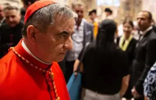 Kardinal Angelo Becciu / Daniel Ibáñez / CNA Deutsch 