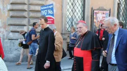 Kardinal Raymond Burke beim Marsch für das Leben in Rom am 10. Mai 2015 / CNA Deutsch / Martha Calderon