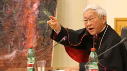 Kardinal Joseph Zen Ze-kiun SDB bei einer Konferenz an der Päpstlichen Universität Urbaniana in Rom am 18. November 2014.  / CNA / Petrik Bohumil