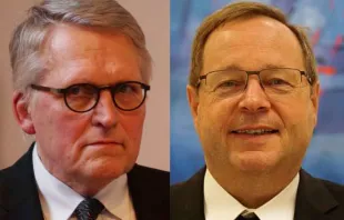 Verantworten den umstrittenen "Synodalen Weg": ZdK-Präsident Thomas Sternberg und Bischof Georg Bätzing von Limburg.  / Rudokf Gehrig / CNA Deutsch // Bistum Limburg 