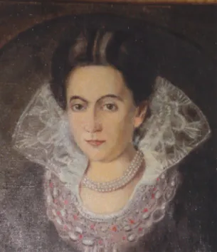 Johanna Franziska von Chantal im Alter von etwa 30 Jahren. Portrait eines unbekannten Künstlers.