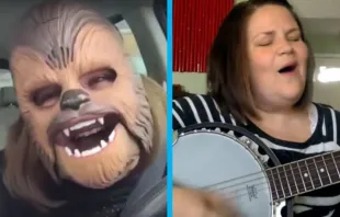 Virale Berühmtheit erlangte sie mit ihrem spontanen Chewbacca-Video. / The Comedy Bar, YouTube / Candace Payne, YouTube / ChurchPOP