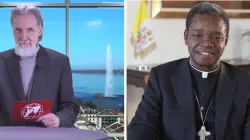Christian Peschken (EWTN.TV) im Gespräch mit Erzbischof Fortunatus Nwachukwu, Ständiger Vertreter des Heiligen Stuhls bei der UNO in Genf 
 / Screenshot