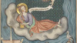 Diese Illustration der Apokalypse aus der Normandie, entstanden um 1330, zeigt Johannes auf Patmos    / (CC BY-SA 1.0) 