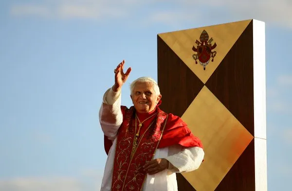 Papst Benedikt bei der Ankunft zum Weltjugendtag in Sydney am 17. Juli 2008