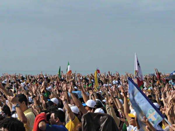 Junge Pilger beim Weltjugendtag in Rio de Janeiro am 28. Juni 2013.