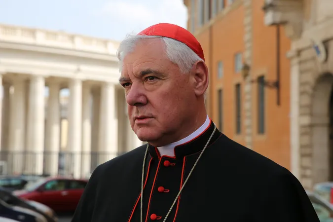 Kardinal Müller vor der Synodenhalle während der Familiensynode am 13. Oktober 2014