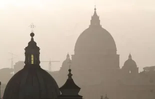 Blick auf den Petersdom von der Päpstlichen Universität vom Heiligen Kreuz in Rom / Bohumil Petrik / CNA Deutsch