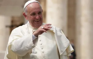 Papst Franziskus auf dem Petersplatz am 2. September 2015 / CNA/Daniel Ibanez