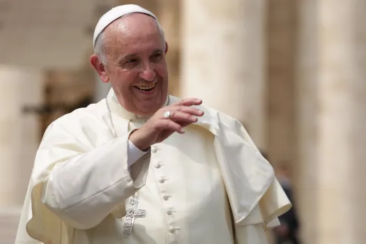 Papst Franziskus auf dem Petersplatz am 2. September 2015 / CNA/Daniel Ibanez