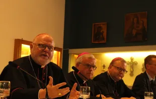 Prominente Protagonisten aus Deutschland: Kardinal Reinhard Marx, Erzbischof Heiner Koch, Bischof Franz-Josef Bode / CNA/Petrik Bohumil