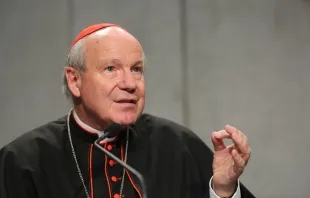 Kardinal Christoph Schönborn OP im Pressesaal des Vatikans am 24. Oktober 2015. / CNA/Daniel Ibanez