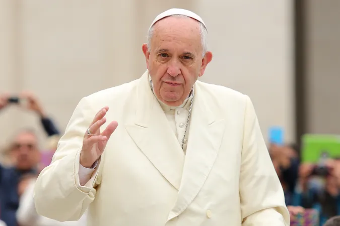 Papst Franziskus am Mittwoch, 18. November bei der Generalaudienz auf dem Petersplatz.