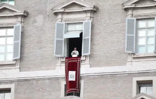 Papst Franziskus beim Beten des Angelus, dem traditionellen Mittagsgebet der Katholiken, am 11. Januar 2016 / CNA/Alexey Gotovskiy