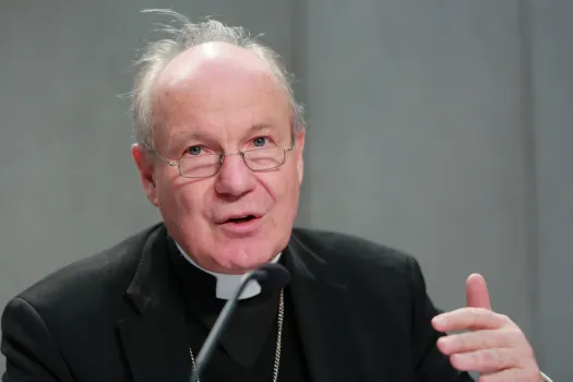 Kardinal Christoph Schönborn bei der Pressekonferenz im Vatikan am 18. Januar 2016 / CNA/Daniel Ibanez