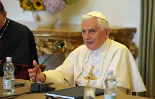 Papst Benedikt XVI. im Jahr 2010 / L'Osservatore Romano / CNA Deutsch